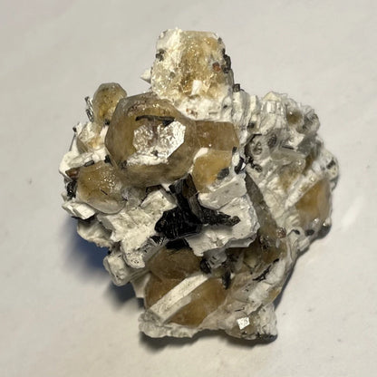 Acmite Analcime Biotite & Titanite Crystals 3M Qry Pulaski Co ARKANSAS USA