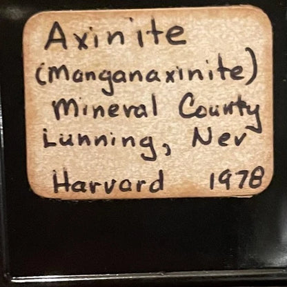 Axinite Crystal Luning Mineral Co NEVADA USA 1978