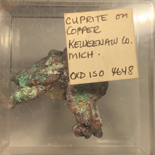 Cuprite & Native Copper Nugget Keweenaw Co MICHIGAN USA 22g