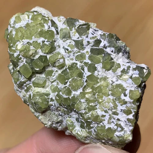 Demantoid Garnet Crystal Cluster from AFGHANISTAN
