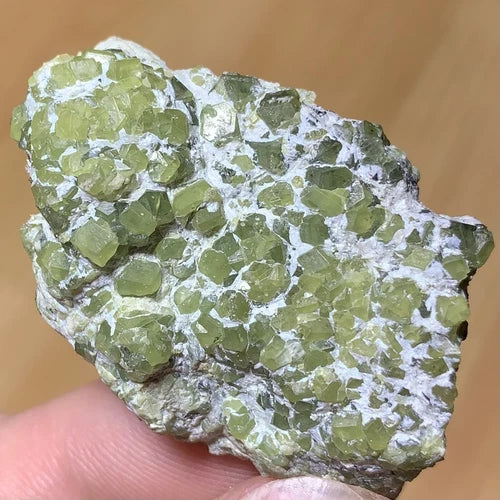 Demantoid Garnet Crystal Cluster from AFGHANISTAN