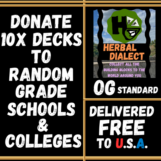 DONATE 10 DECKS to RANDOM SCHOOLS AROUND THE U.S.