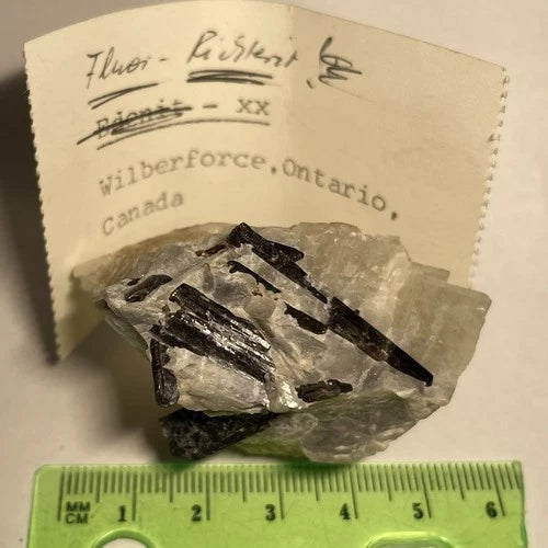 Fluororichterite Crystals In Calcite Wilberforce Ontario CANADA