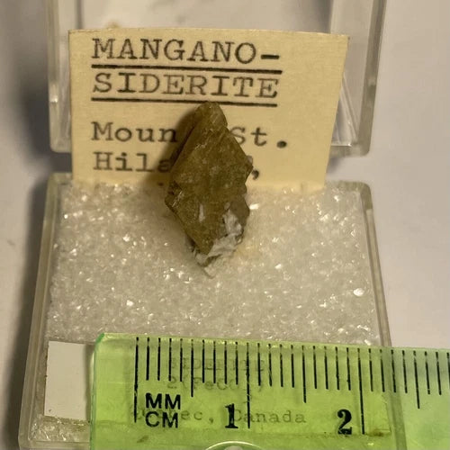 Mangano Siderite Crystal Mont St Hilaire Quebec CANADA