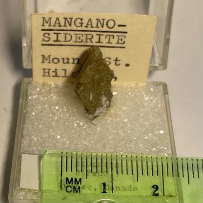 Mangano Siderite Crystal Mont St Hilaire Quebec CANADA