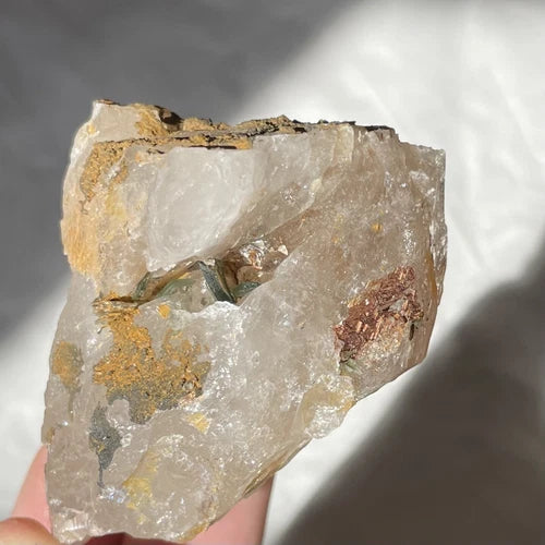 Sagenite Rutile & Muscovite Mica Crystals On Quartz Cleveland Co NORTH CAROLINA