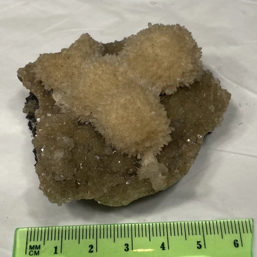 Thomsonite Crystals On Either Smithsonite Or Heulandite From INDIA 75g